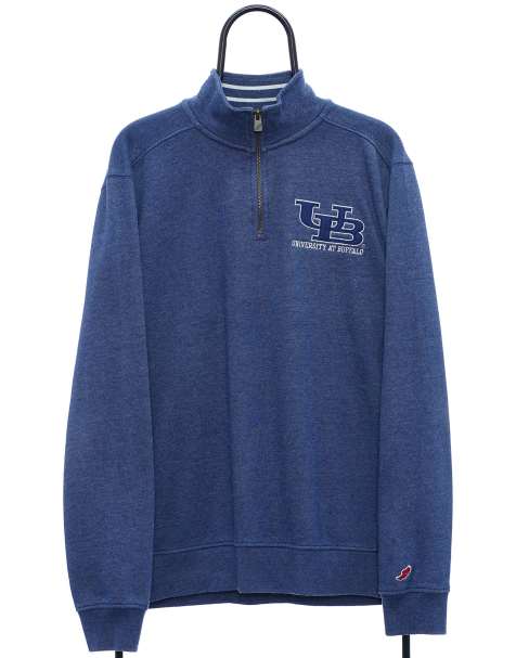 Vintage University of buffalo size L sweatshirt in blue - view 1