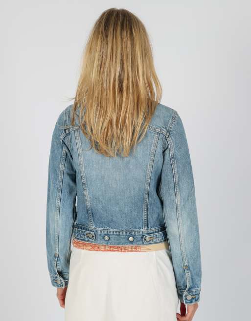 Vintage Unlimited S denim jacket in light blue, 2 of 4