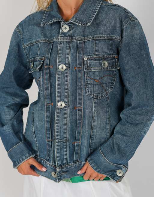 Vintage Urban Jeans L denim jacket in blue, 4 of 4