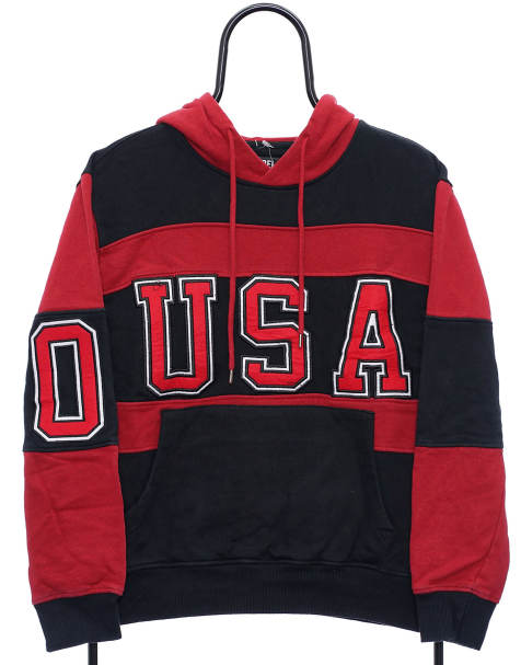 Vintage USA size S hoodie in black - view 1
