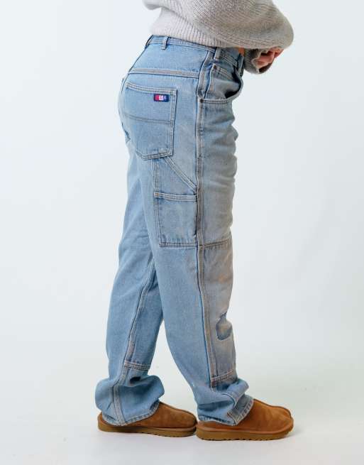 Vintage USA Works 32x30 Denim Carpenter Baggy Jeans Blue