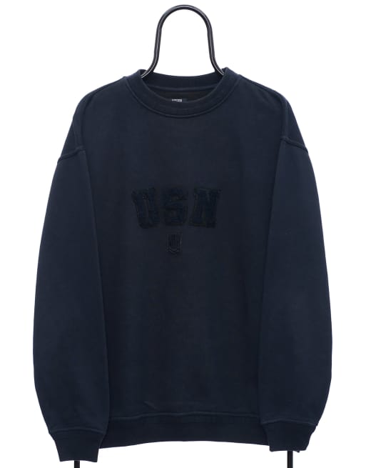  Vintage USN size L sweatshirt in navy