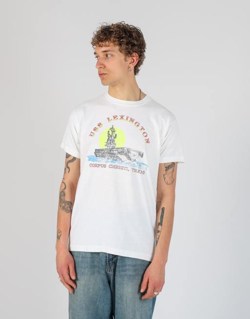 Vintage USS Lexington l t-shirt in white, 3 of 6