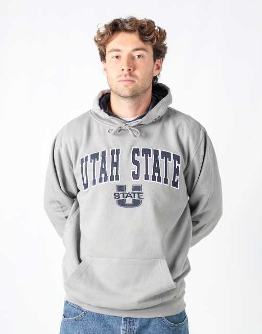Vintage Utah State m hoodie in grey