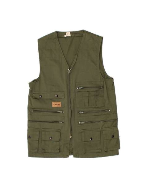 Vintage Utility Gilet It 48 Medium In Green - view 1