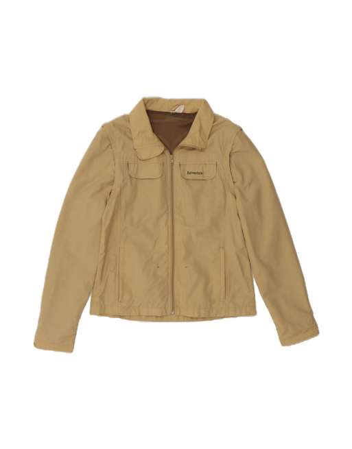 Vintage Utility Jacket UK 10 Small In Beige