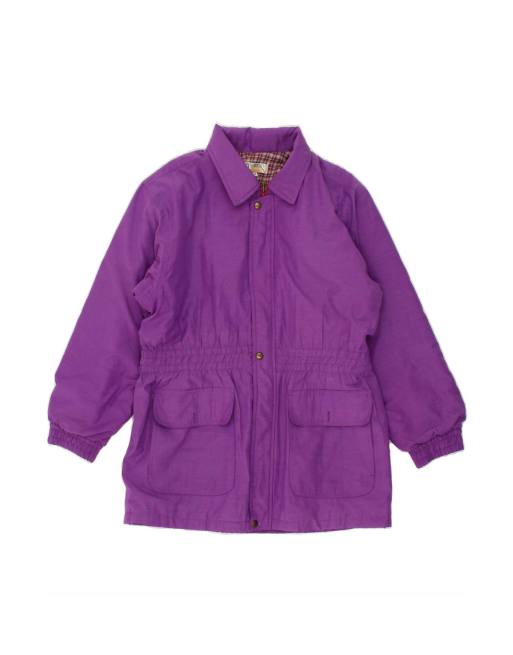 Vintage Utility Jacket UK 14 Medium In Purple