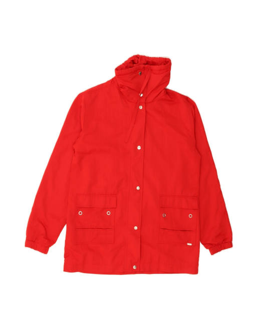 Vintage Utility Jacket UK 16 Large In Red