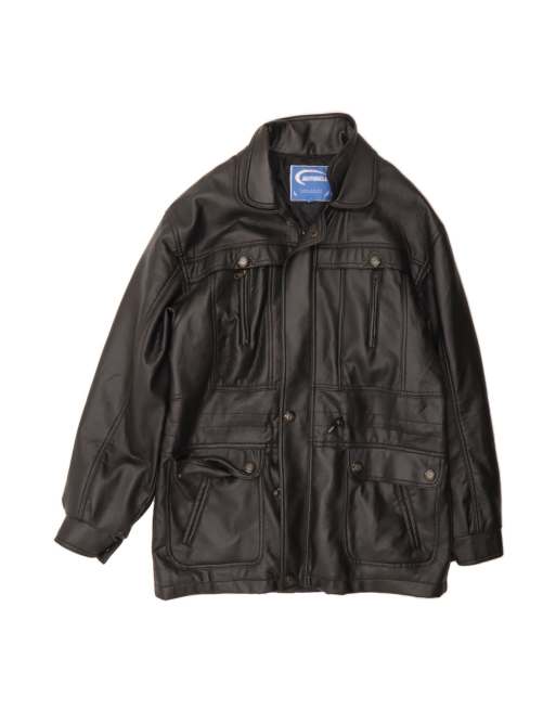 Vintage Utility Jacket UK 38 Medium In Black