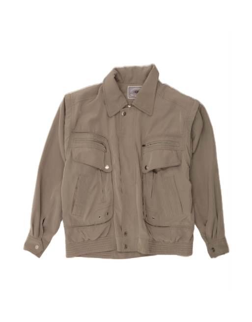 Vintage Utility Jacket UK 38 Medium In Grey