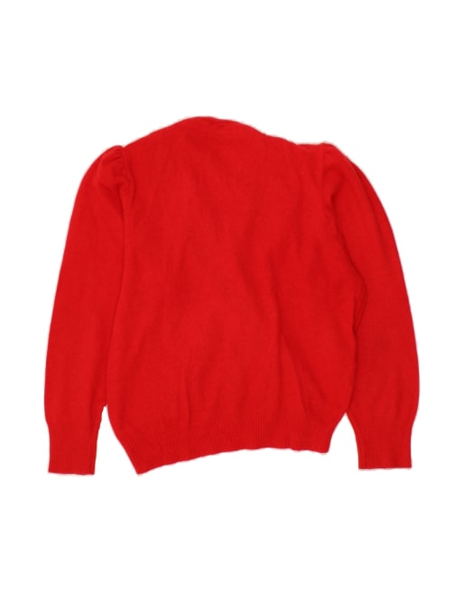 Vintage V-neck Jumper Sweater UK 18 XL In Red, 2 of 4