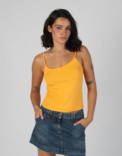 Vintage Vajolet S cami in orange, 3 of 4
