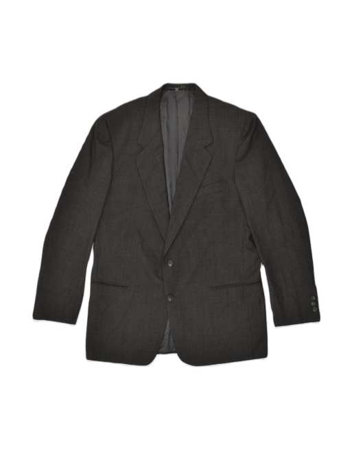 Vintage Valentino 2 Button Blazer Jacket It 52 XL In Black New