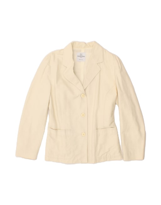 Vintage Valentino 3 Button Blazer Jacket EU 36 Small In White