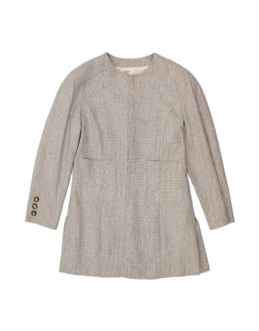 Vintage Valentino Blazer Jacket It 44 Medium In Grey Check