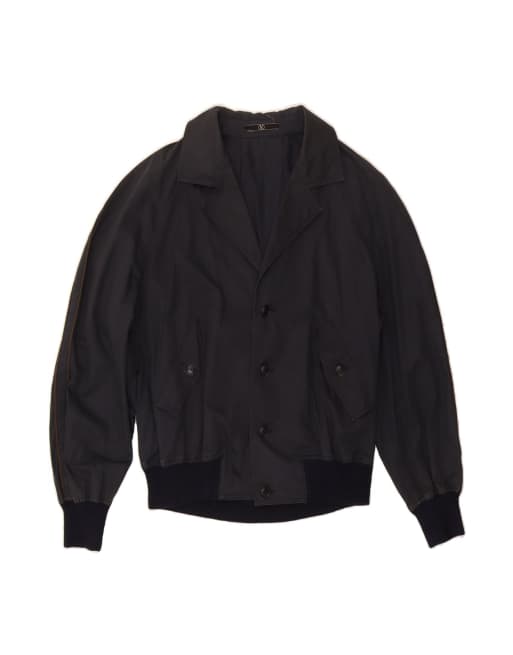 Vintage Valentino Bomber Jacket UK 38 Medium In Blue