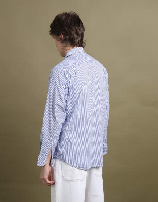 Vintage Valentino Dress Shirt size M in Blue, 4 of 4
