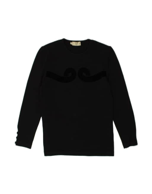 Vintage Valentino Graphic Sweatshirt Jumper It 42 Medium In Black
