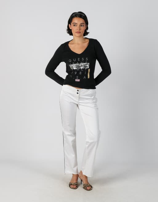 Vintage Valentino M formal trousers in white, 1 of 4