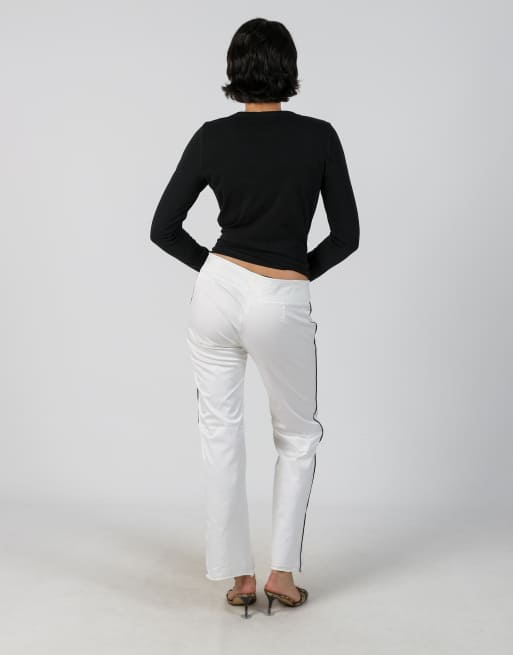 Vintage Valentino M formal trousers in white, 3 of 4