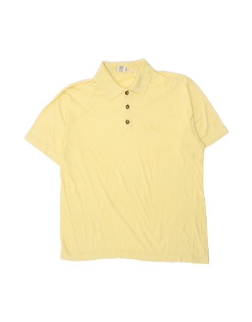 Vintage Valentino Polo Shirt XL In Yellow