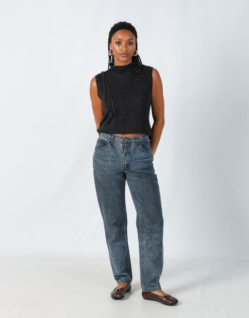 Vintage Valentino S mom jeans in blue