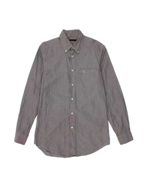 Vintage Valentino Shirt Size 39 Medium In Grey Check