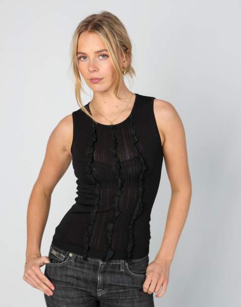 Vintage Valentino XS cami in black - view 1