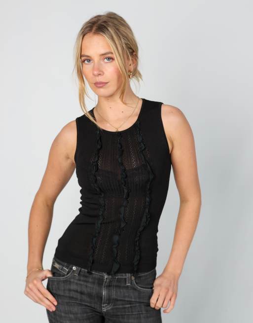 Vintage Valentino XS cami in black