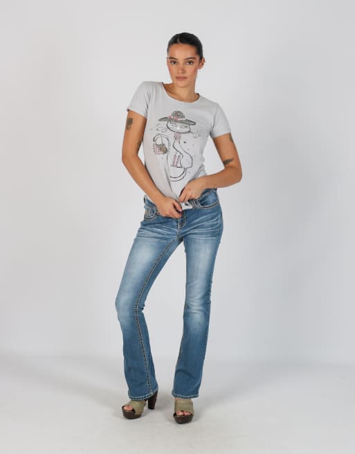 Vintage Vanity M bootcut jeans in blue, 1 of 4