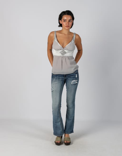 Vintage Vanity S bootcut jeans in blue, 1 of 4