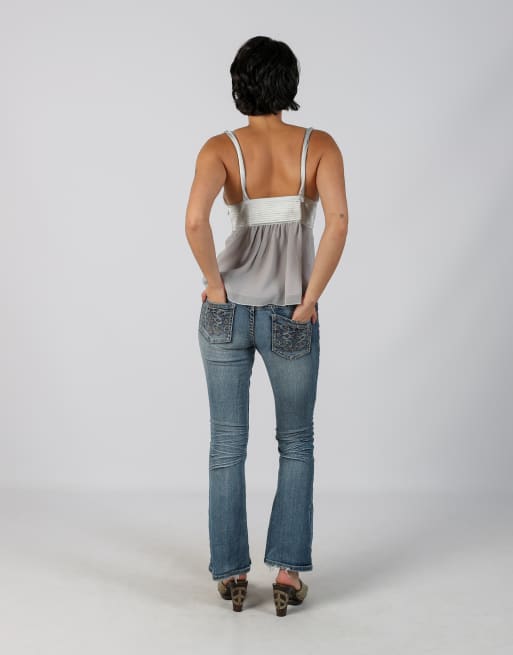 Vintage Vanity S bootcut jeans in blue, 3 of 4