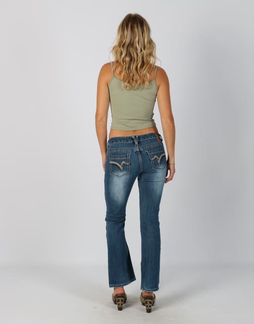 Vintage Vanity S bootcut jeans in blue, 3 of 4