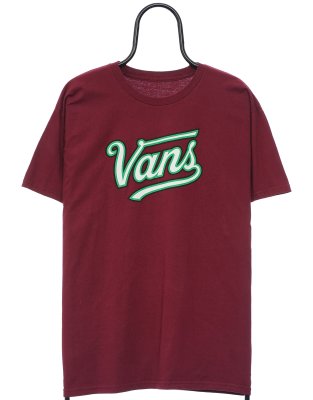 Vintage Vans size L tshirt in maroon