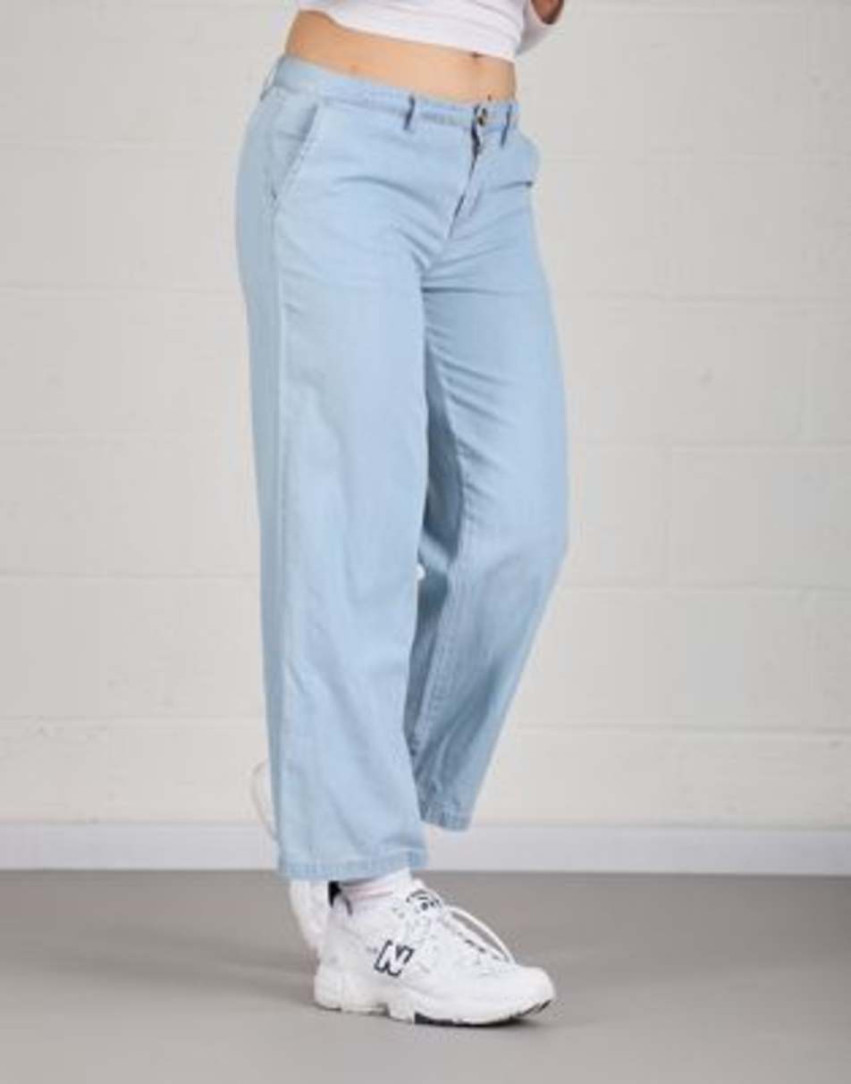 Vintage Vans Size S culotte denim jeans in light blue