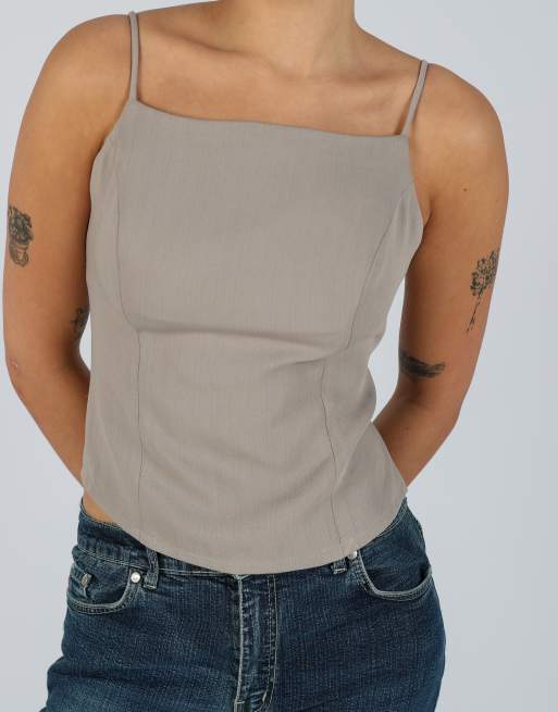 Vintage Vaporum S cami in brown, 4 of 4