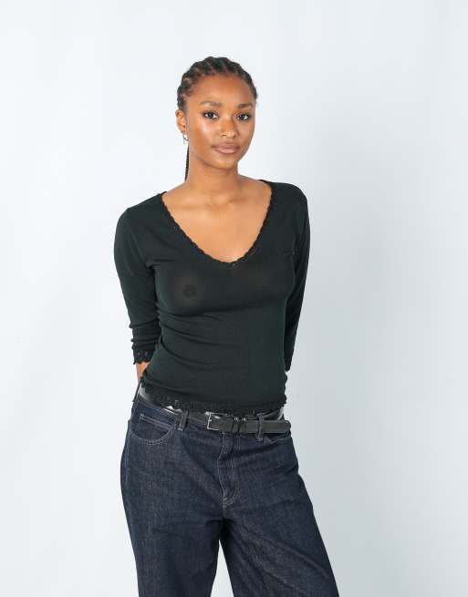 Vintage Vedo M blouse in black