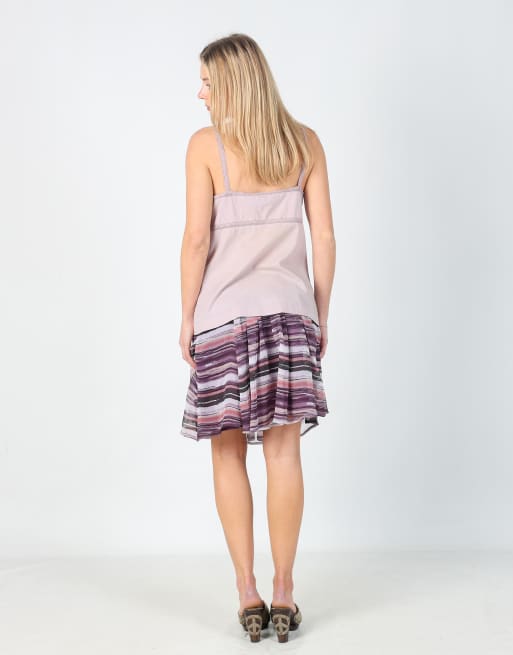 Vintage Vera Moda S woven midi skirt in purple, 3 of 4
