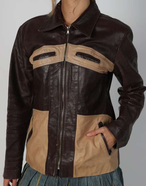 Vintage Vera Pelle M leather jacket in brown, 4 of 4