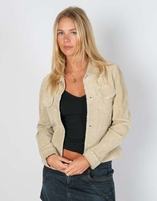 Vintage Vera Pelle S light jacket in beige