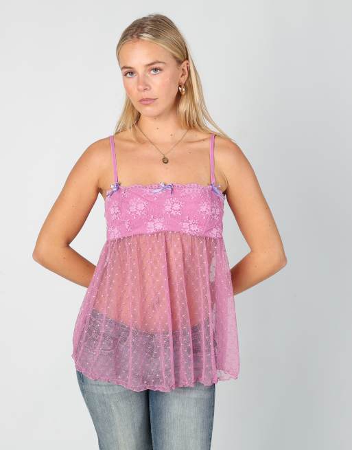 Vintage Verdissima S cami in pink