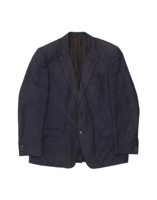 Vintage Versace 2 Button Blazer Jacket It 48 Medium In Blue