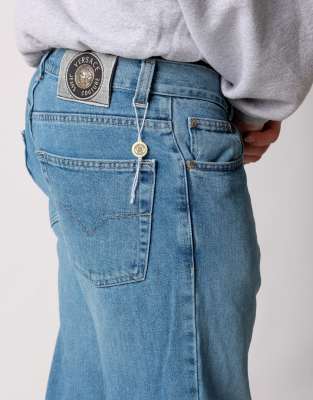 Vintage Versace 32x34 Denim Jeans Light Blue