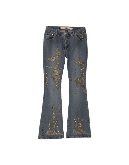 Vintage Versace Flared Jeans It 46 Large W30 L33 In Blue Designer