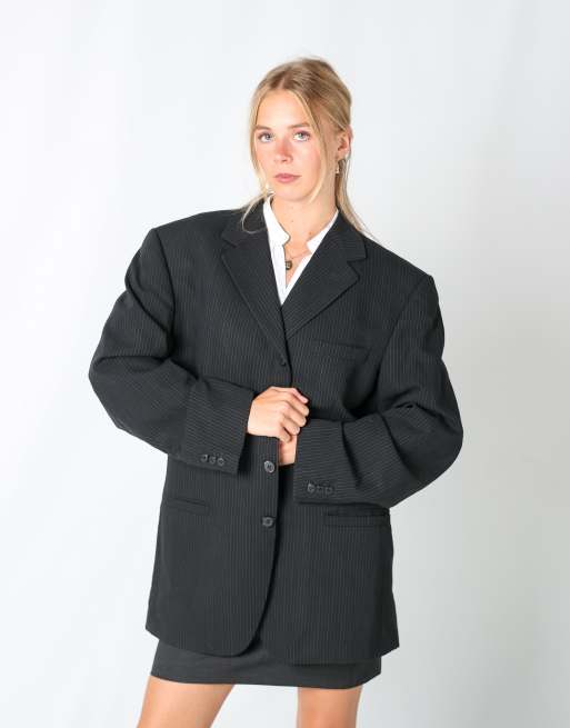 Vintage Versace L blazer in black