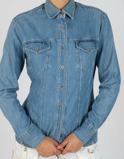 Vintage Versace S denim jacket in blue, 4 of 4
