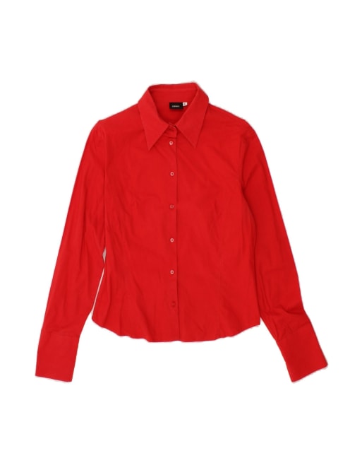 Vintage Versace Shirt UK 14 Large In Red