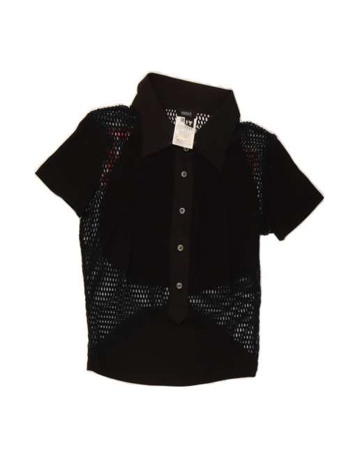 Vintage Versus Versace Graphic Pullover Shirt It 42 Medium In Black