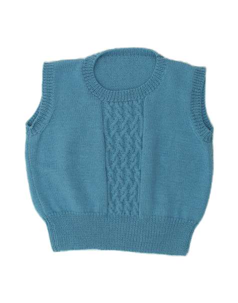 Vintage Vest Tank Top UK 18 XL In Blue - view 1