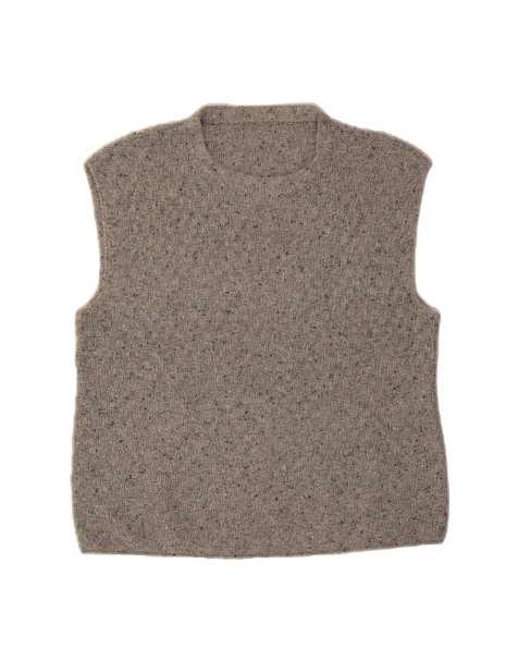 Vintage Vest Tank Top UK 18 XL In Grey Flecked - view 1